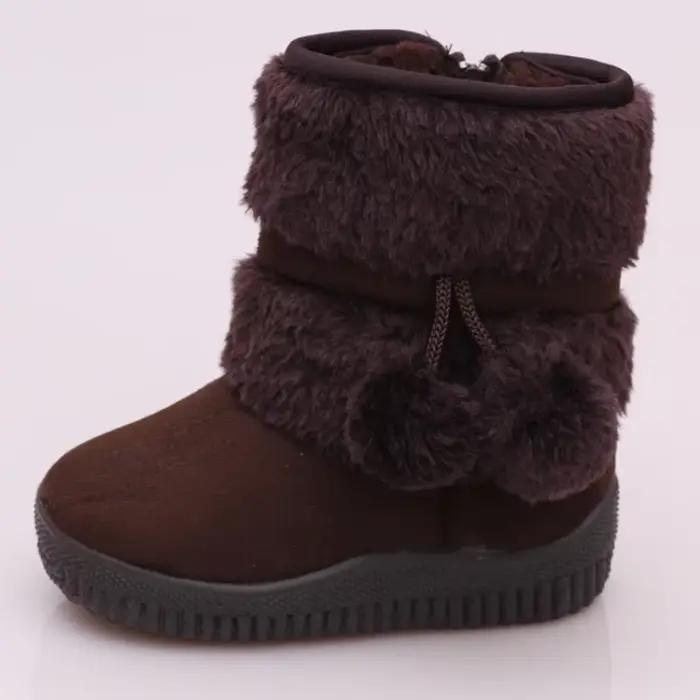 Nouvelles bottes de neige d'hiver pour filles, confortables, épaisses et chaudes, bottes pour enfants, bottes épaisses pour garçons, chaussures de princesse mignonnes pour l'automne
