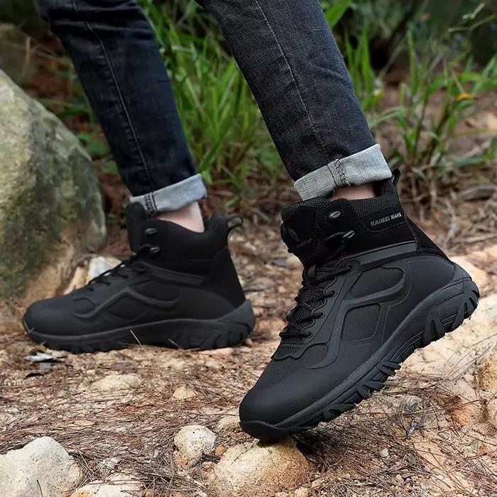 Bottes montantes en cuir pour hommes