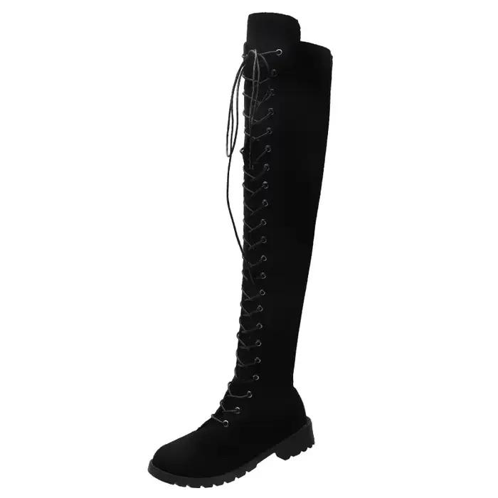Bottes décontractées à talons bas pour femme