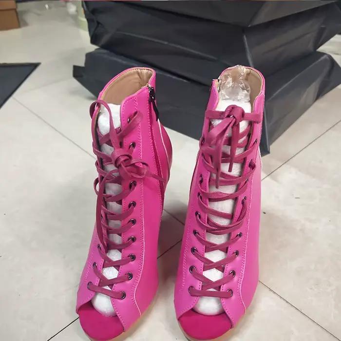 Bottines de danse à talons hauts de 9.5cm