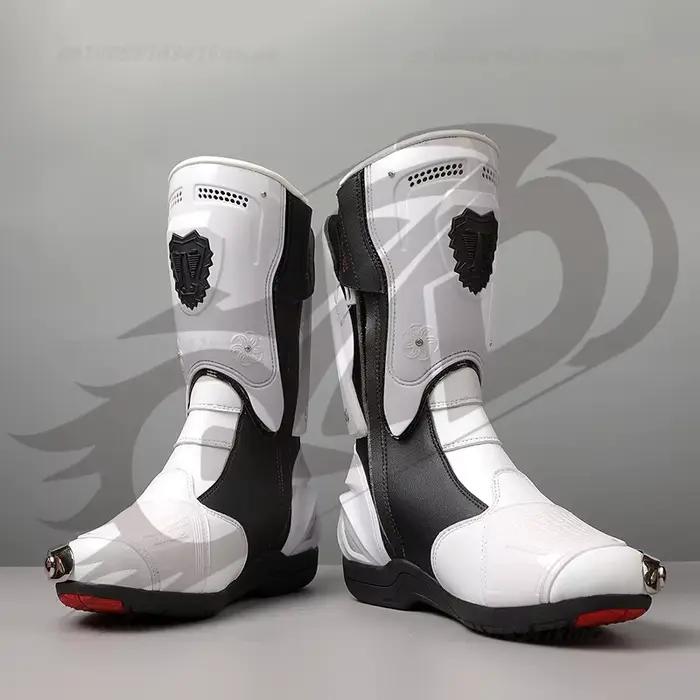 JG WOLVES nouvelles Locomotives pour hommes et femmes chaussures d'équitation de moto chevaliers pour hommes quatre saisons bottes courtes de course tout-terrain