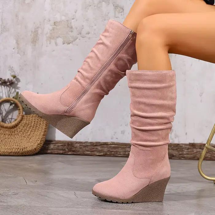 Bottes pour femmes élégantes et confortables avec fermetures éclair latérales pour printemps et automne occasions spéciales et quotidienne