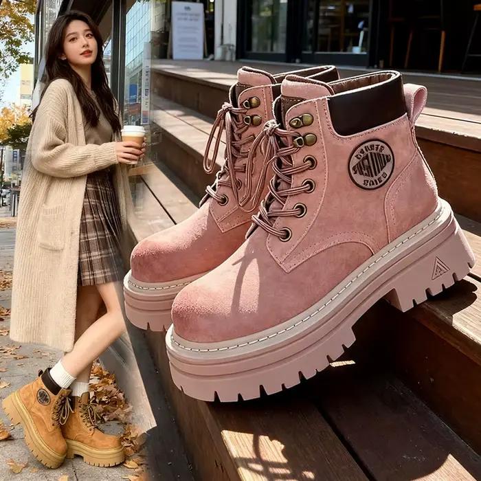 Bottines courtes à mi-talon pour femmes