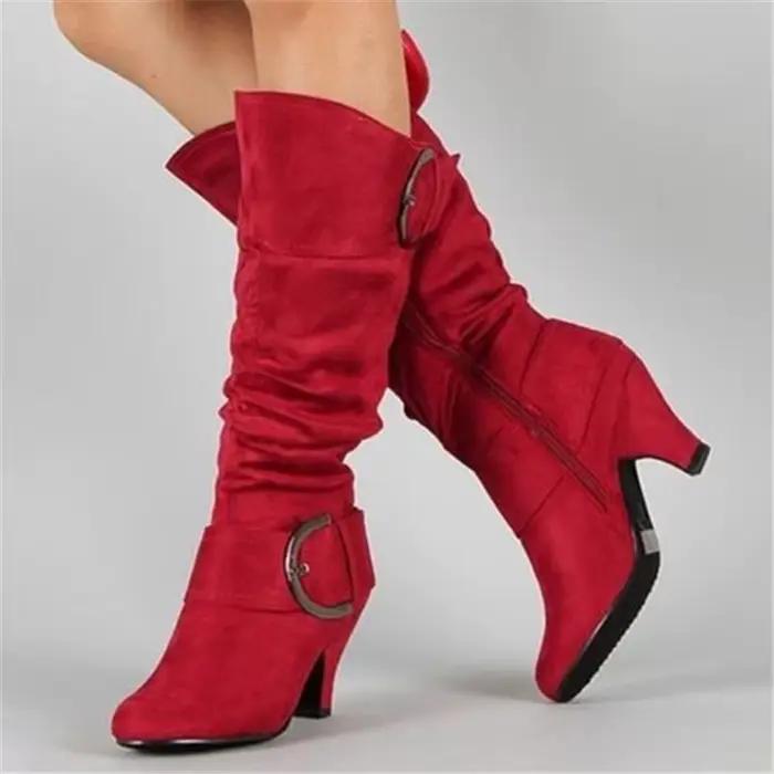 Bottes en peluche mi-mollet pour femmes, talons fins, style rétro, bottes modernes pour hiver, occasions spéciales, élégance et confort