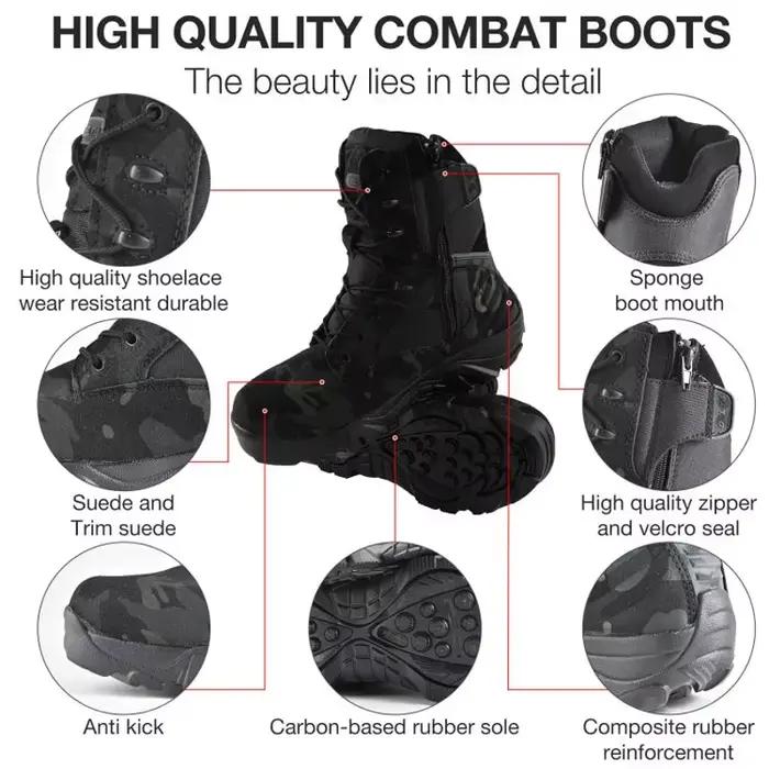 Bottes d'homme en microfibre solides et confortables pour loisirs hivernaux, escalade en montagne, cross-country et sport de plein air