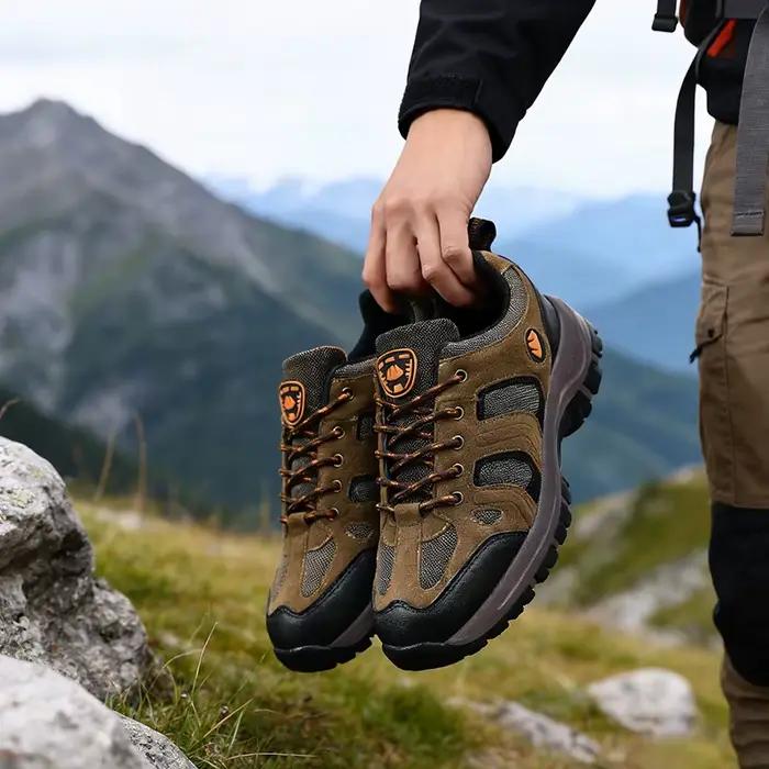 Nouveaux hommes bottines à la mode à semelles souples haut sport en plein air chaussures décontractées polyvalentes