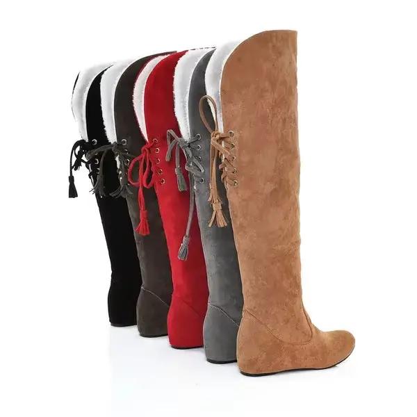 Bottes Sexy en Faux daim pour femmes