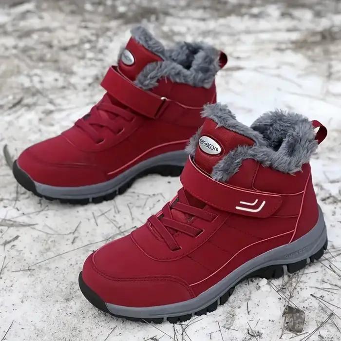 Bottes d'hiver chaudes doublées de polaire