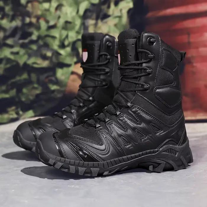 Hommes bottes tactiques automne Forces spéciales champ homme botte léger extérieur antidérapant imperméable chaussures Zapatillas Hombre