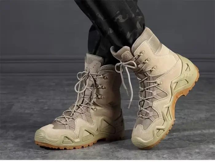 Bottes tactiques pour hommes, bottes de Combat des forces spéciales dans le désert, chaussures de randonnée en plein air, baskets pour hommes