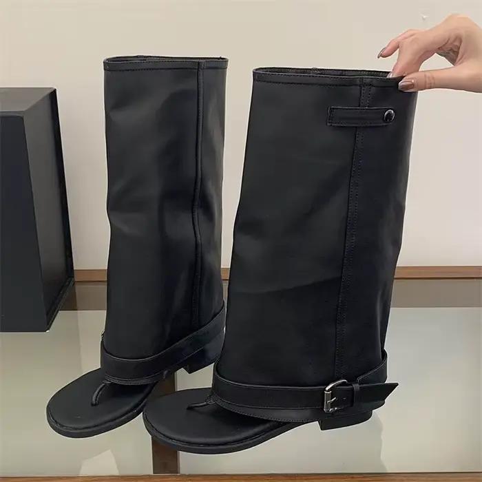Eilyken – bottes hautes à bout rond pour femmes