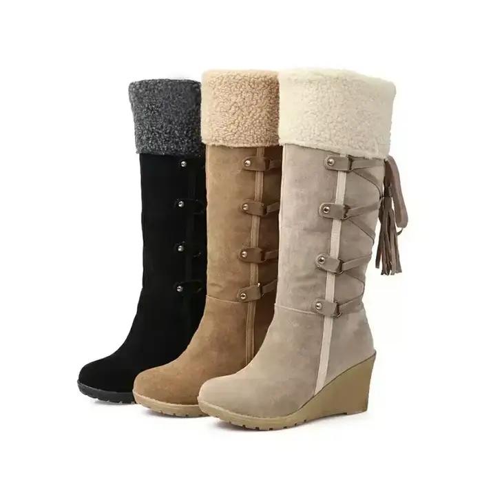 2025 bottes femmes chaussures d'hiver chaud coton