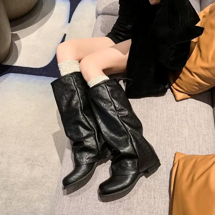 Nouvelles bottes mi-mollet pour femmes