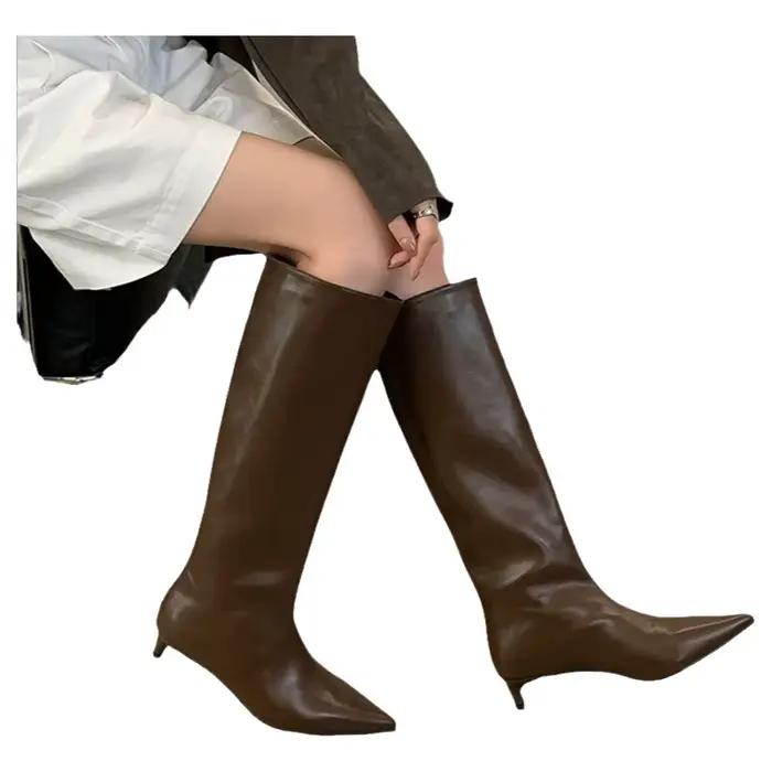 Bottes longues de style britannique pour femme – Nouvelle collection