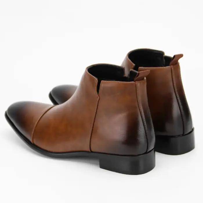 Bottines Chelsea pour hommes, bottines de moto à la mode, grande taille 48 49 D608