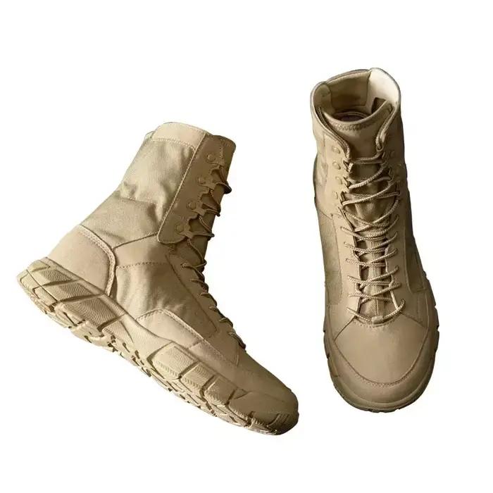Militaire Ultra léger hommes désert tactique bottes de chasse hommes travail chaussures de sécurité en plein air Zapatos bottes de randonnée moto baskets