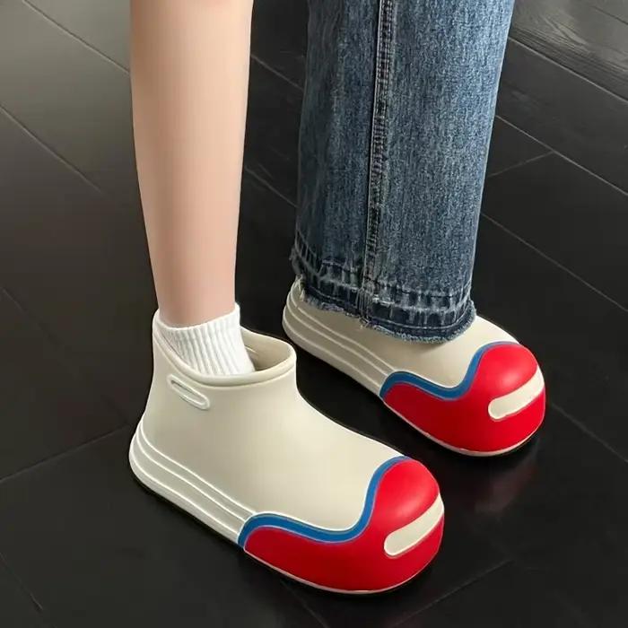 Bottes de pluie imperméables en caoutchouc pour femmes