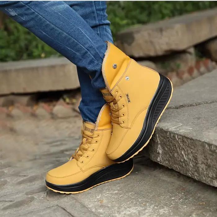 2025 chaussures femme hiver chaud plate-forme femmes bottes de neige en peluche