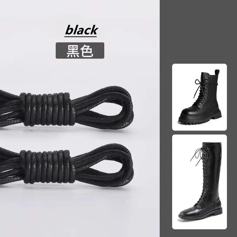 Bottes sur mesure lacets bottes outillage chaussures en cuir noir allongé Extra Long hommes femmes c