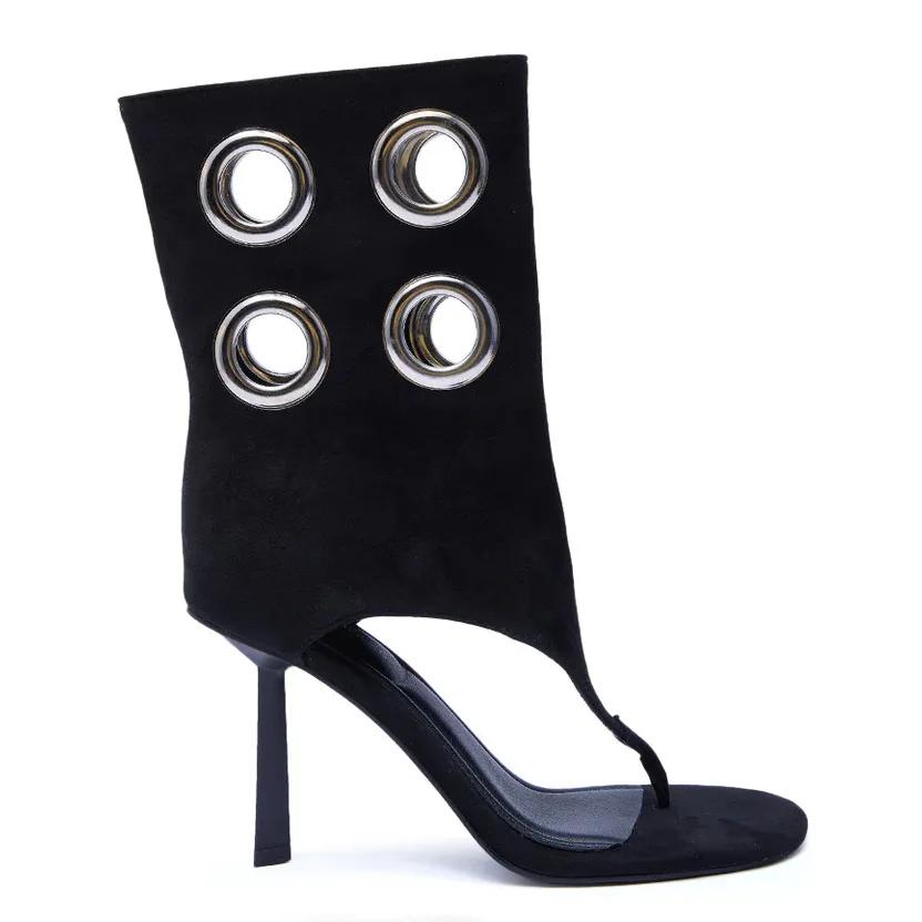 Nouvelles bottes à talons hauts pour femmes, style européen et américain, avec bout ouvert, bottes m
