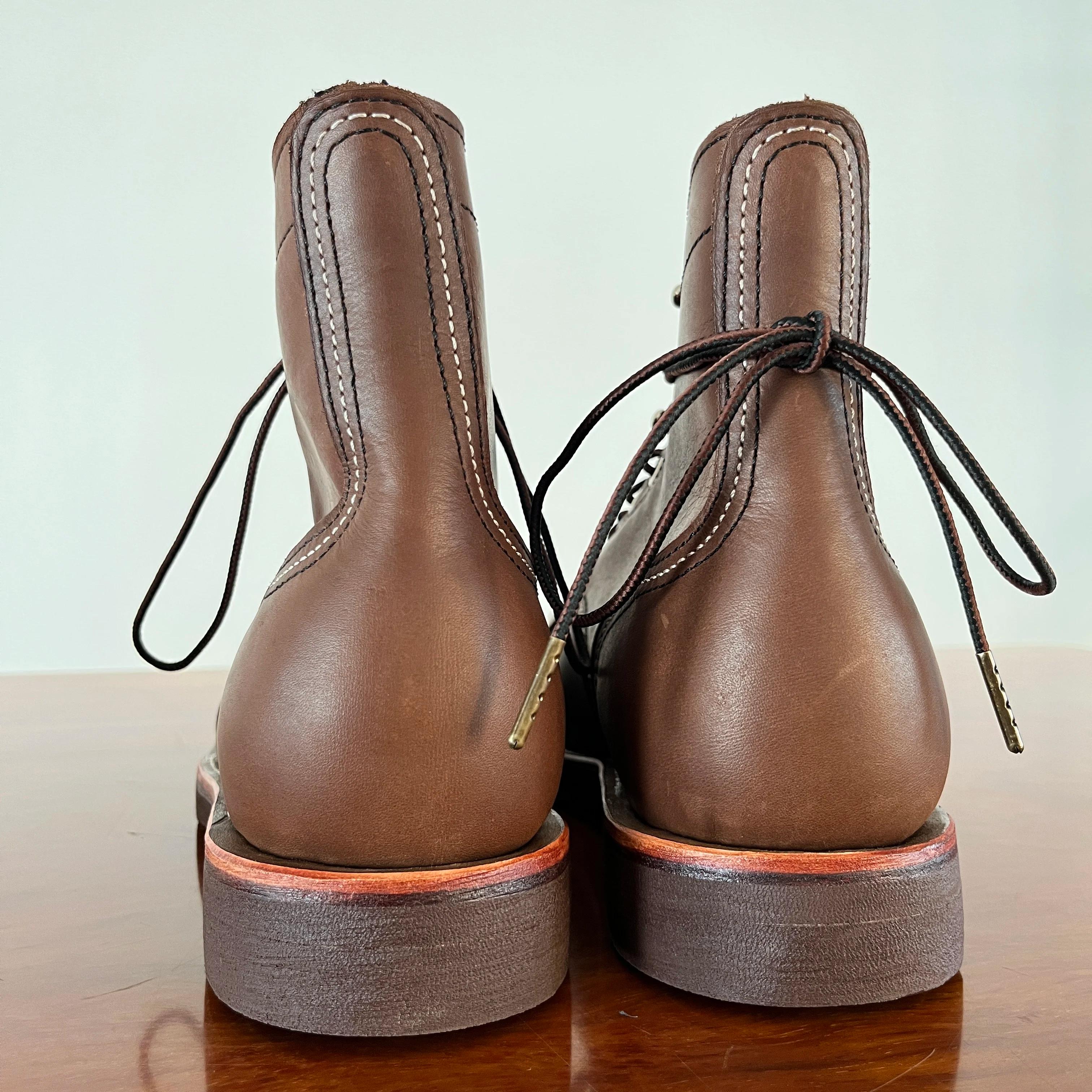 RockCanRoll-Bottes cousues Goodyear faites à la main en cuir de vache italien véritable, super quali