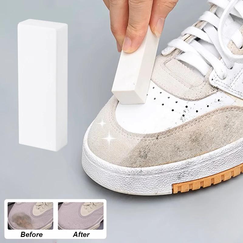 Gomme Nettoyante pour Chaussures en Daim et Baskets – Soin des Chaussures en Cuir Mat – Revitalisant et Détachant pour Cuir Velours – Outil de Blanchiment ﻿