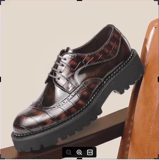 robe d'affaires chaussures décontractées. Construisez le fond épais. Chaussures en cuir pour loisirs. Chaussure en cuir respirante