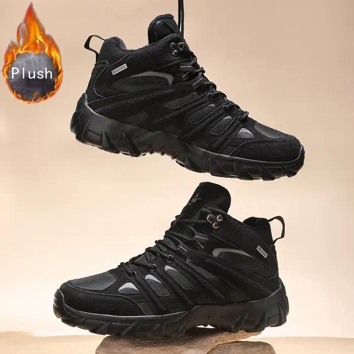 Nouveaux hommes bottes en cuir de haute qualité pêche chasse baskets désert Combat hommes bottes en