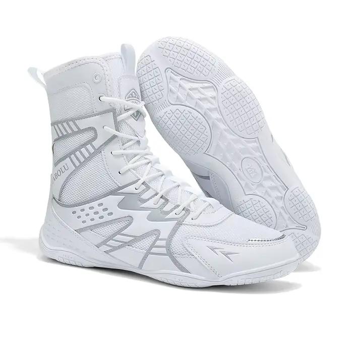 Chaussures de boxe et de lutte professionnelles respirantes pour l'entraînement et la compétition –