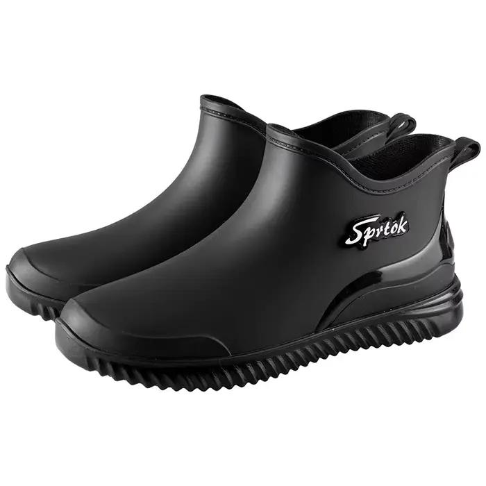 Bottines de pluie pour hommes, formage intégré, chaussures de pluie simples et imperméables, ténacit