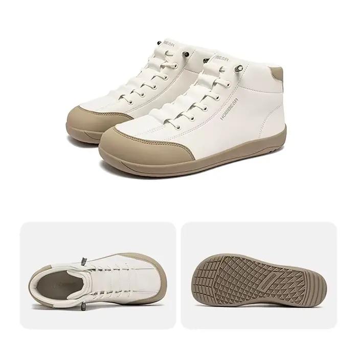 HOBIBEAR chaussures mi-hautes pieds nus hommes femmes bottines à bout large en plein air chaussures