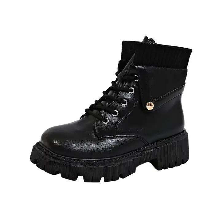 Bottes Lolita Rinse pour femmes, chaussures d'hiver pour femmes, chaussures de luxe pour femmes, mod