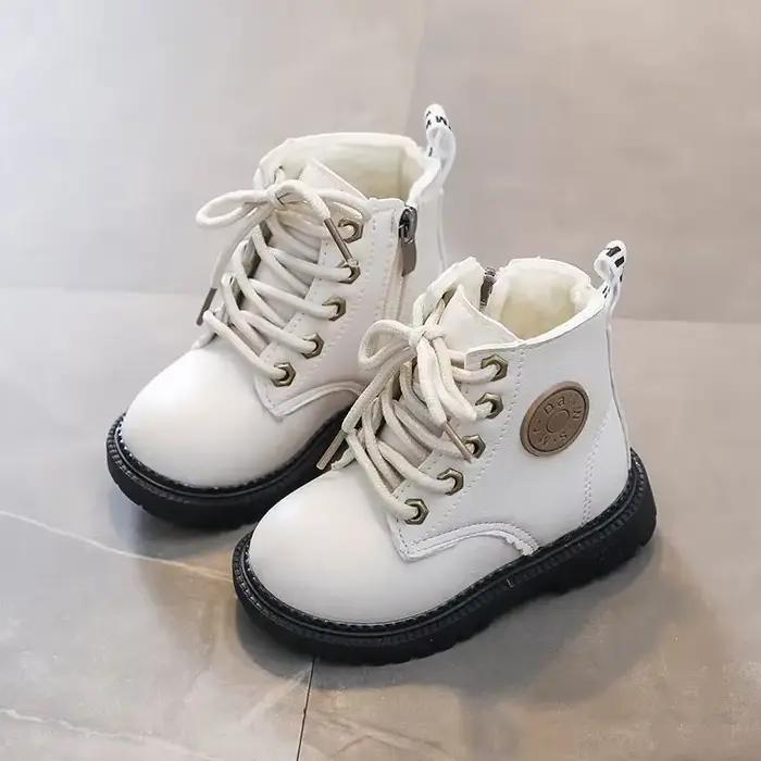 Bottes de neige pour enfants, garçons et filles, mode enfants, semelle extérieure en caoutchouc, aut