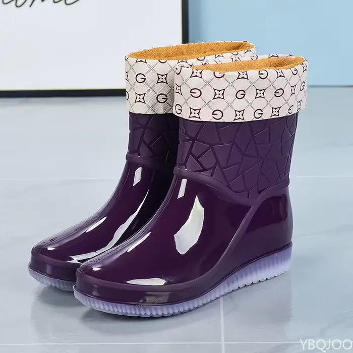 2025 chaussures de pluie en plein air pour femmes bottes de mode