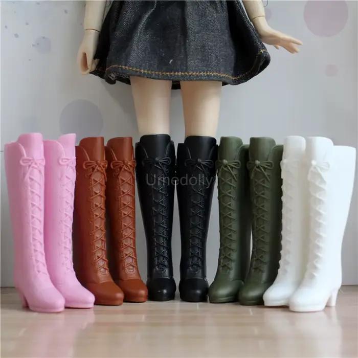 Miniaure-Bottes longues de course pour fille, accessoires de jouets, chaussures à la mode, Blyth Azone Butter, 1 paire, 1/6