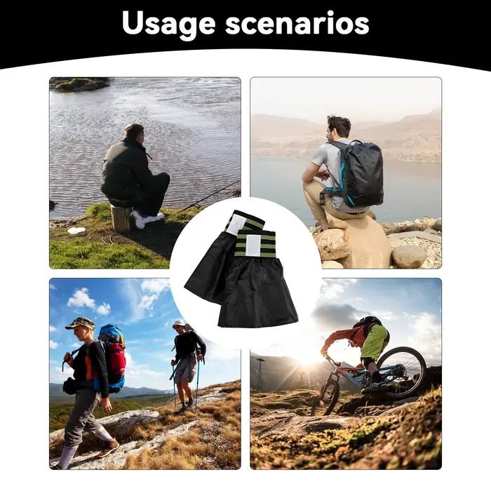 Guêtres de randonnée pour hommes, imperméables et respirantes, ajustables, pour le cyclisme et la randonnée