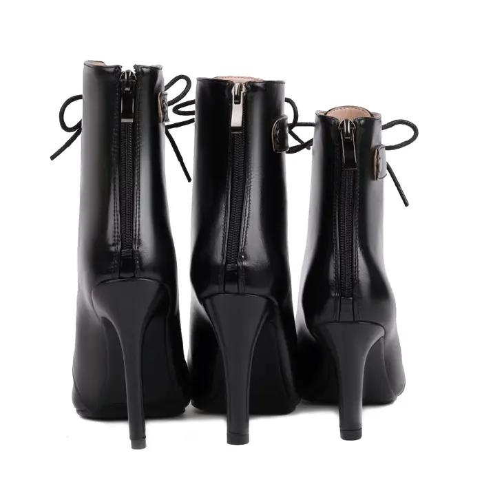 Bottes WEIQILI en cuir artificiel pour danse latine talons fins bottes de fête pour femmes occasions spéciales