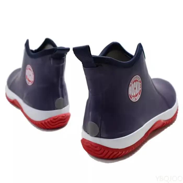 Bottes de pluie polyvalentes pour hommes, légères, à tube court, imperméables et antidérapantes, idéales pour la pêche et les activités de plein air – Nouvelle collection Printemps-Automne