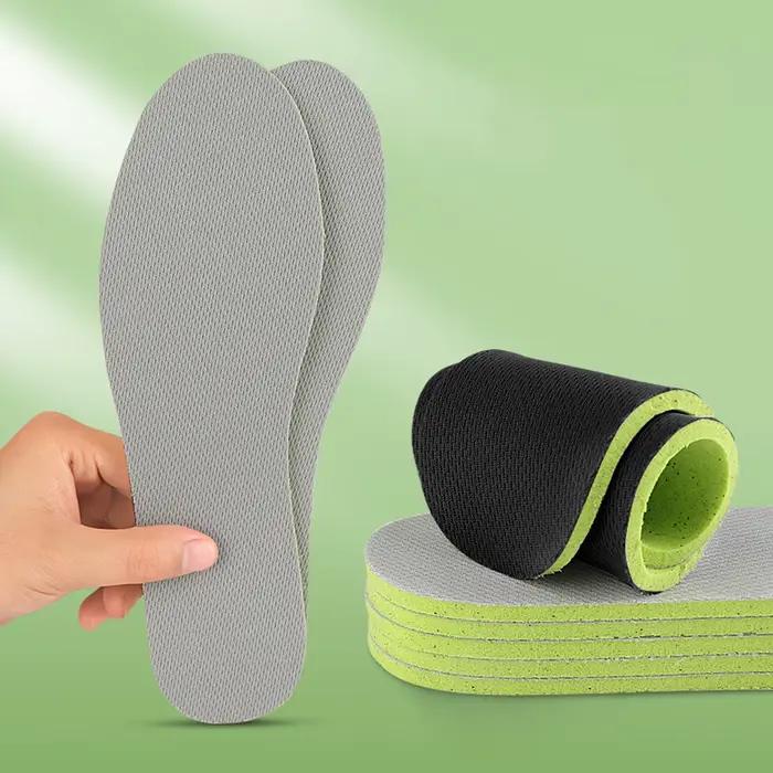 2 paires hommes femmes semelles déodorantes doux Absorption des chocs chaussures de Sport coussinet respirant vigoureux marche Sport semelles unisexe