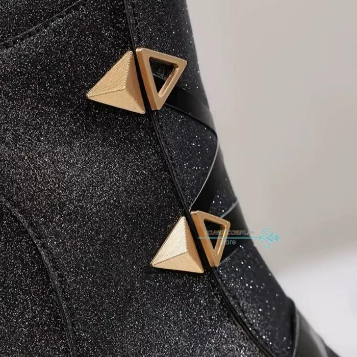 Chaussures de cosplay Lynae Wuthering Waves Wuwa, bottes pour femmes pour Halloween, carnaval, anime, jeux, bandes dessinées et jeux de rôle