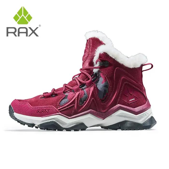 RAX – bottes de neige d'hiver pour hommes et femmes, chaussures de randonnée en polaire, baskets de Sports de plein air, chaussures de montagne pour hommes et femmes, bottes de marche de Trekking