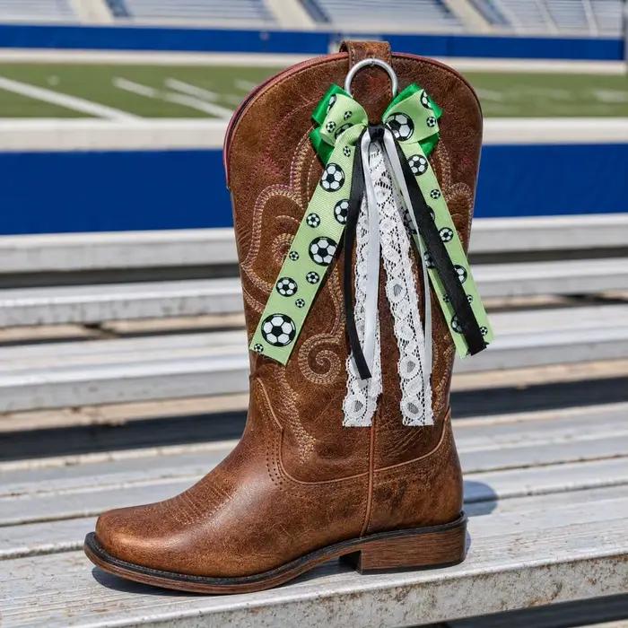 Accessoires pour bottes d'adultes, nœuds pour bottes de cowgirl, 2 pièces, nœuds en ruban de satin, breloques pour bottes, décorations pour bottes de cowgirl avec accroche pour femmes