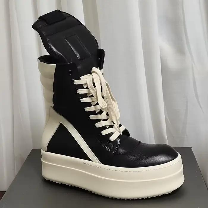Chaussures de moto à plateforme haute pour hommes et femmes