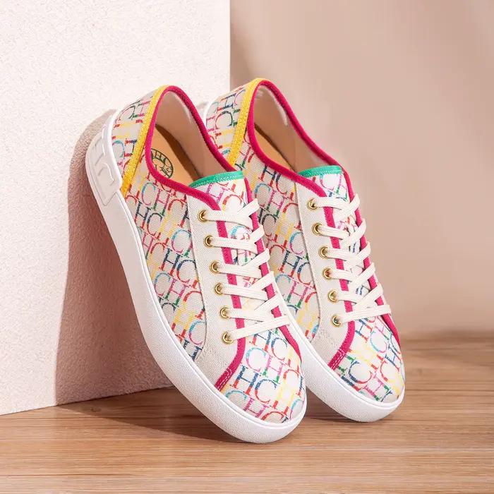 Chaussures de marche simples à lacets pour femmes