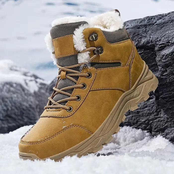 Hommes bottes 2025 nouveaux pantoufles d'hiver chaud