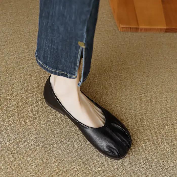 Chaussures plates à semelle souple pour femmes