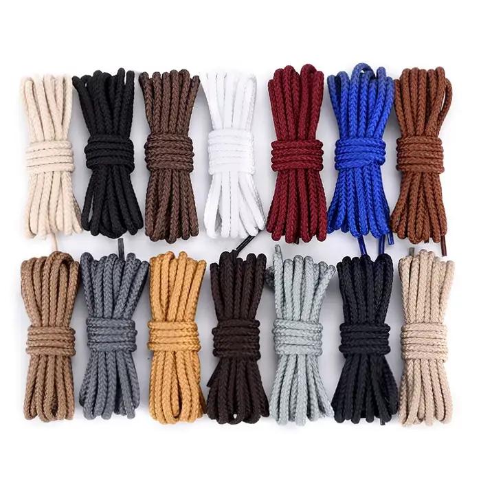 Lacets ronds résistants à l'usure pour chaussures robustes en polyester 14 couleurs variées pour hommes et femmes occasions spéciales et cadeaux