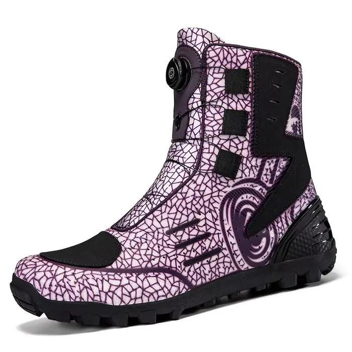 Bottes de moto tout-terrain courtes quatre saisons