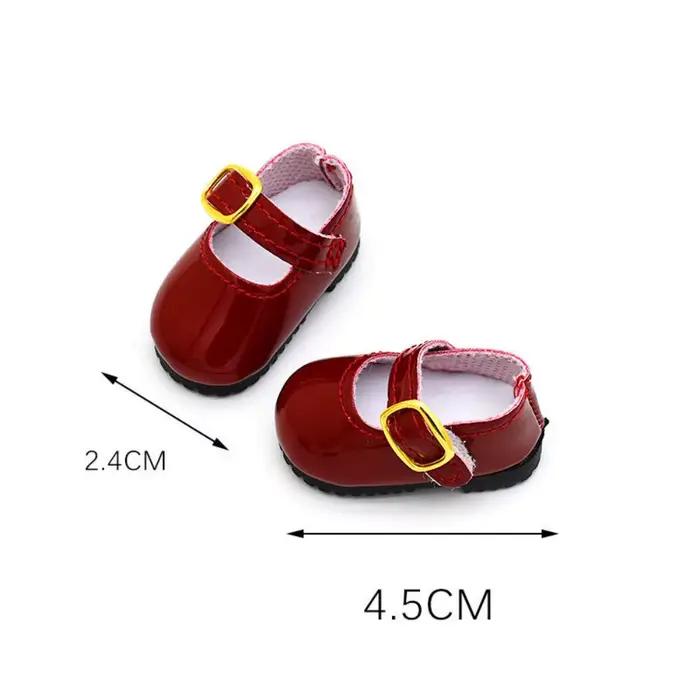 Chaussures en cuir pour poupées BJD, 6 points, longueur des pieds 4cm 5cm 30cm, petites chaussures, baskets, accessoires pour filles, jouets de bricolage
