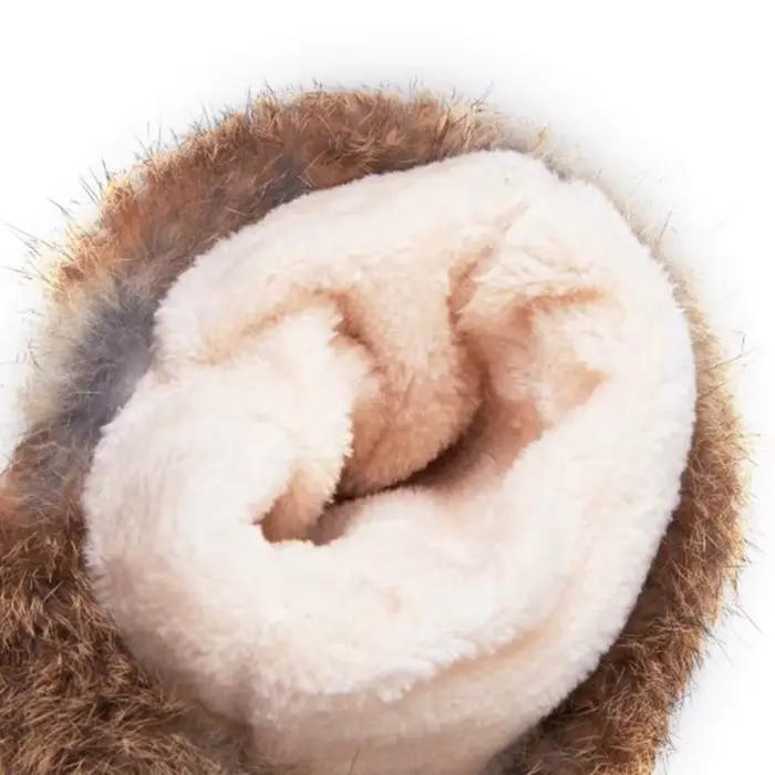Botas De Mujer genou haute bottes De neige femmes en peluche chaud hiver en cuir mode compensées noir plate-forme